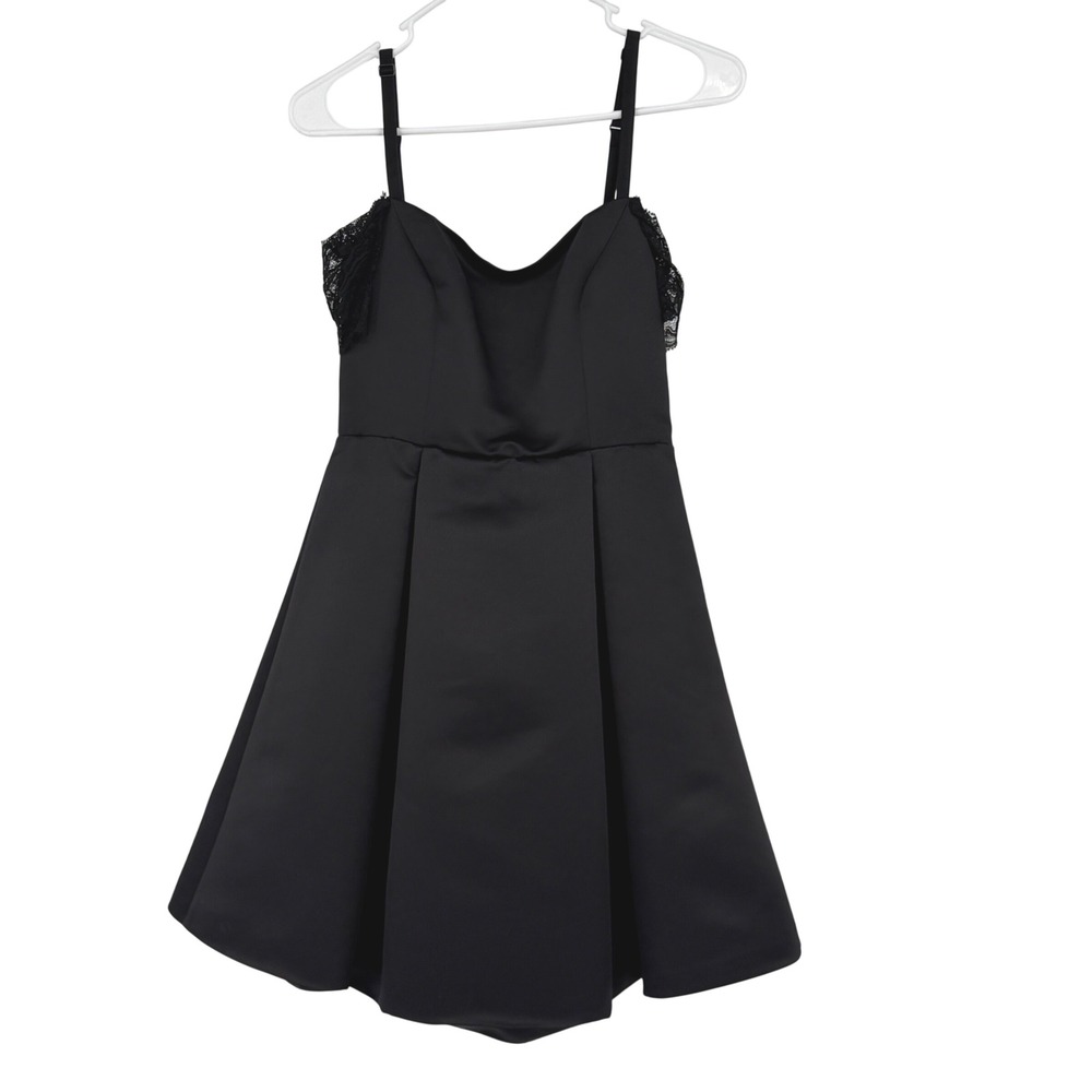 Sandro Paris Black Lace Fit Flare Dress Sz‎ 1 US 2-4